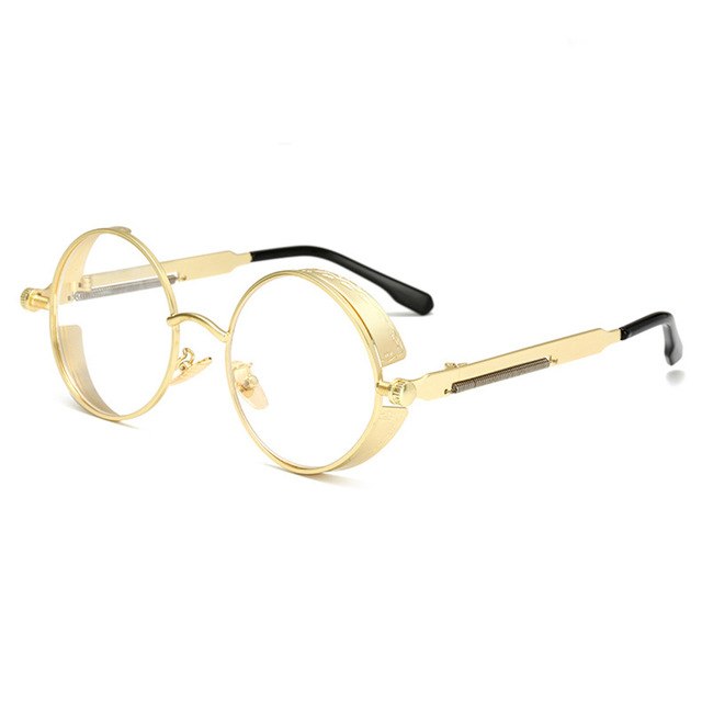 1955 Vintage Round Transparent Sunglasses