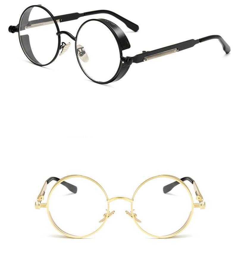 1955 Vintage Round Transparent Sunglasses