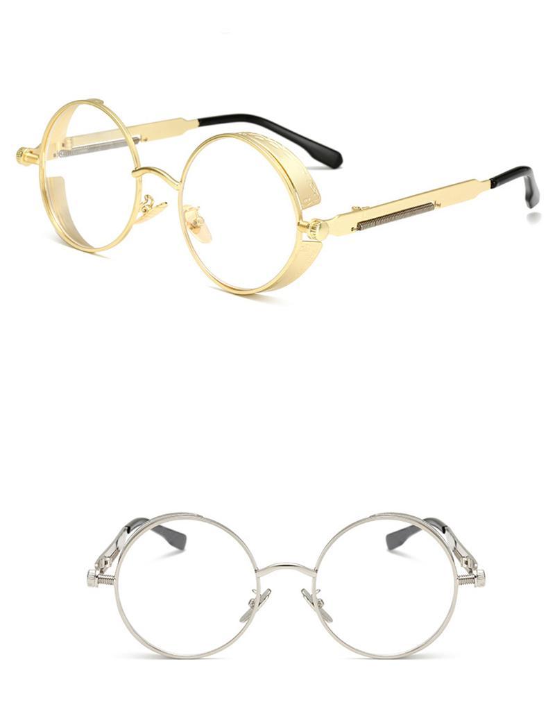 1955 Vintage Round Transparent Sunglasses