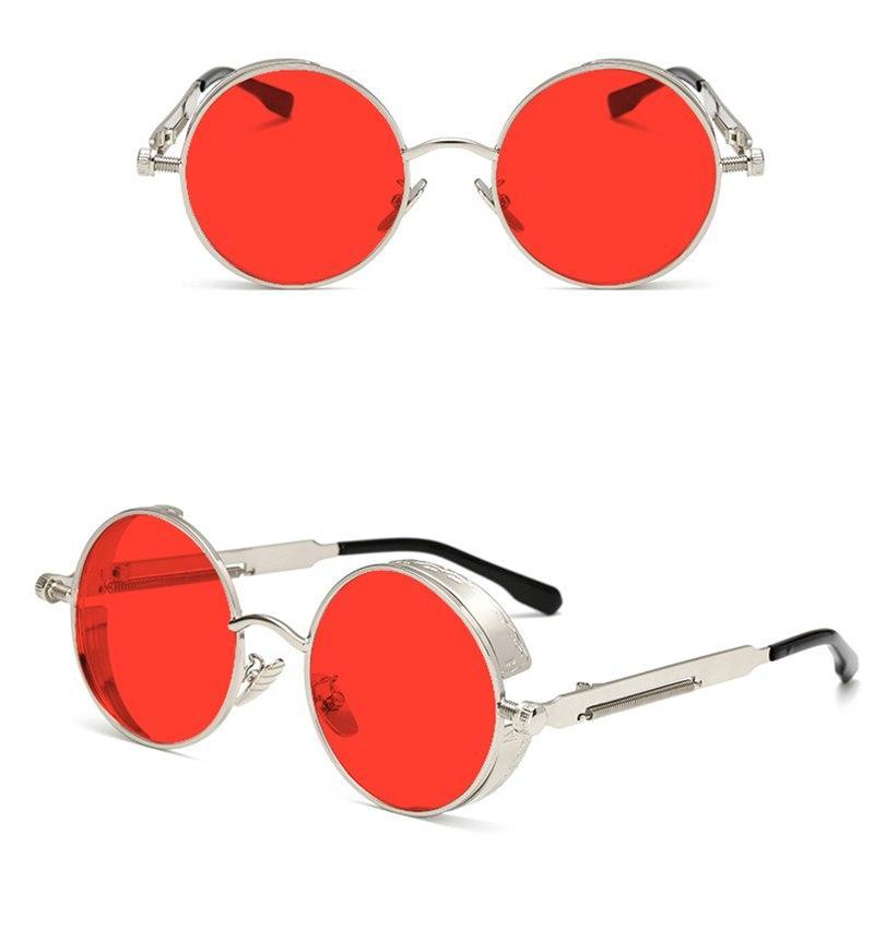 1955 Vintage Round Transparent Sunglasses
