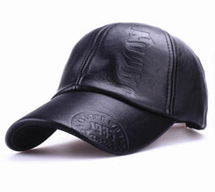 Leather Baseball Cap