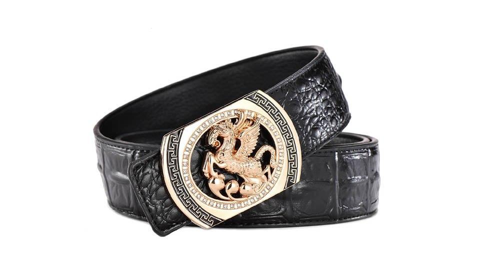 Luxury Pegasus Leather Belt
