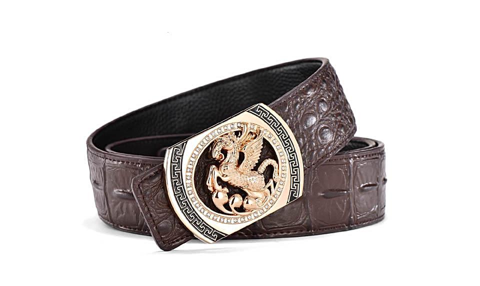 Luxury Pegasus Leather Belt