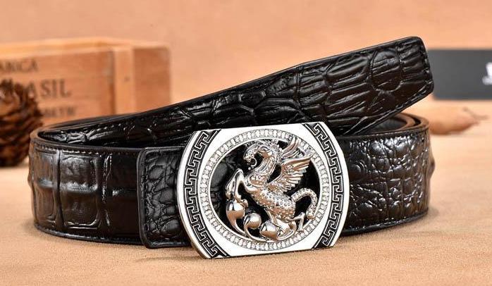 Luxury Pegasus Leather Belt