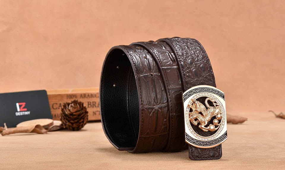 Luxury Pegasus Leather Belt