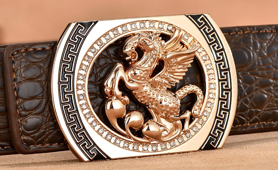 Luxury Pegasus Leather Belt