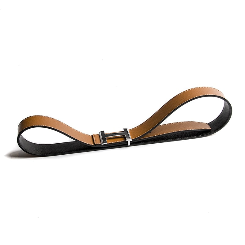 Grande H Leather Belt