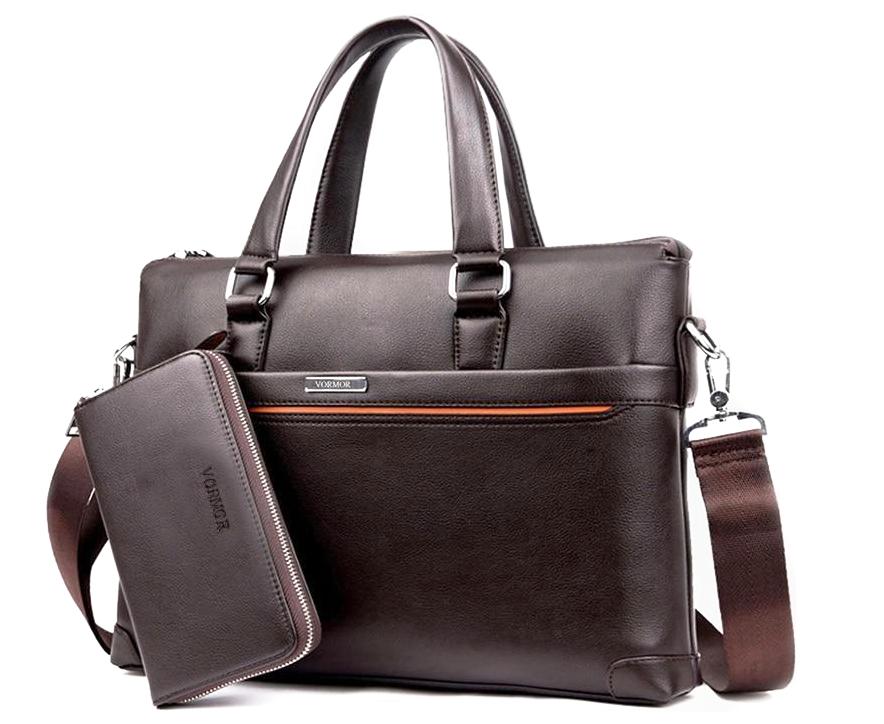Premium Leather Modern Briefcase & Wallet - 2 Colors – Loczu