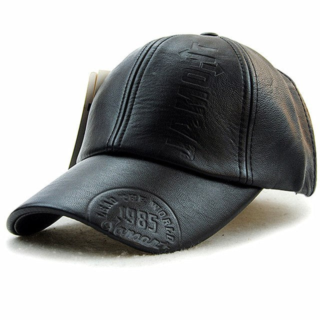 Leather Baseball Cap