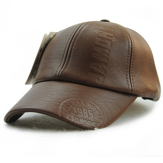 Leather Baseball Cap