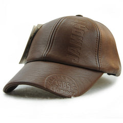 Leather Baseball Cap