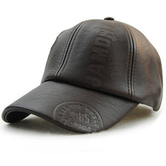 Leather Baseball Cap