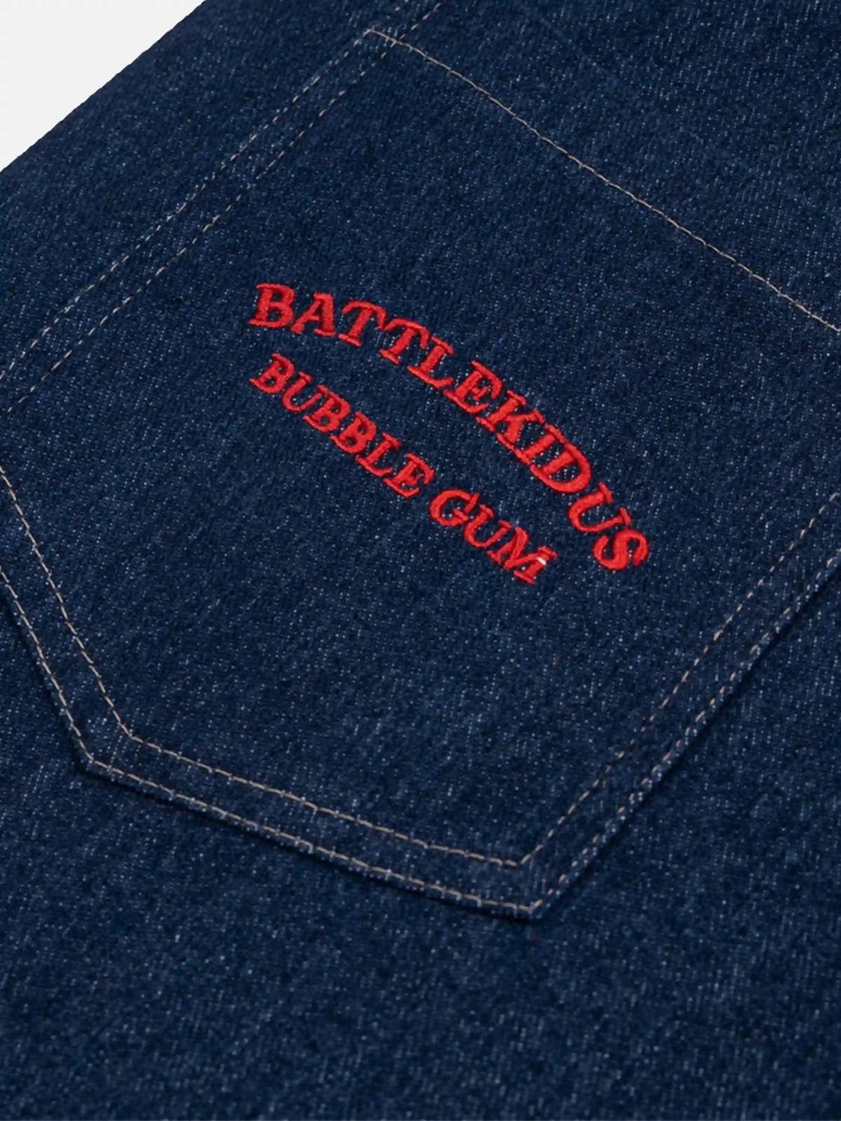 Puppy Embroidered Jeans