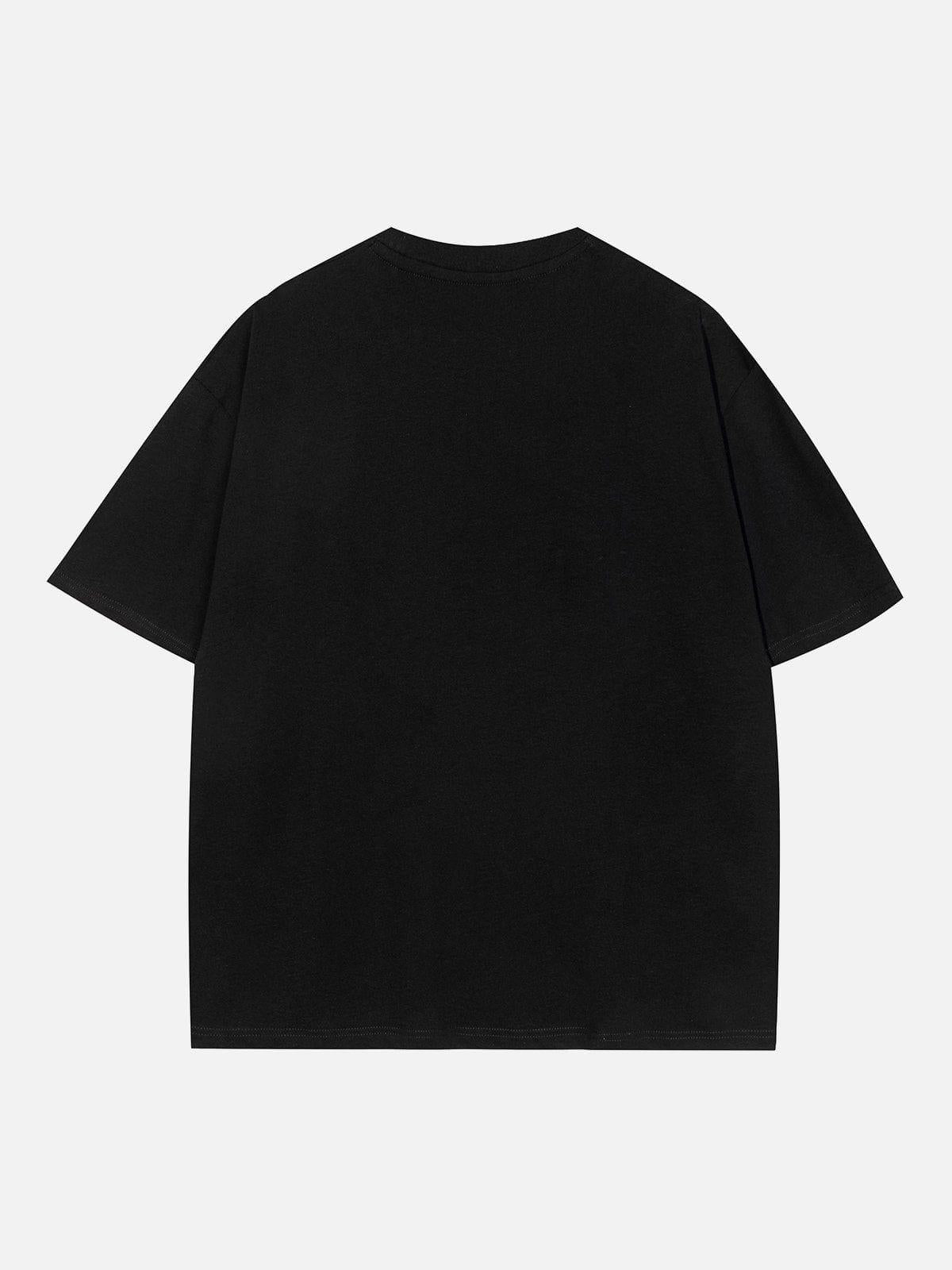 Rabbit Embroidery Print Tee
