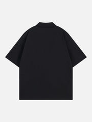 Racing Style Oversized Short Sleeve Shirt