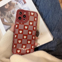 Red Love Lattice iPhone Case