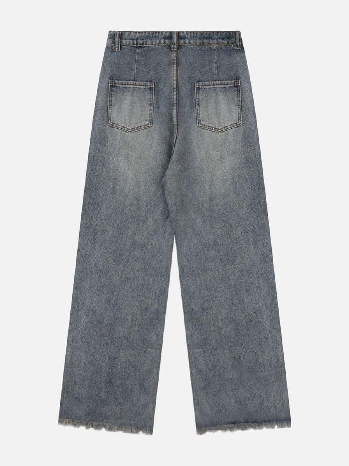 Removable Butterfly Loose Jeans