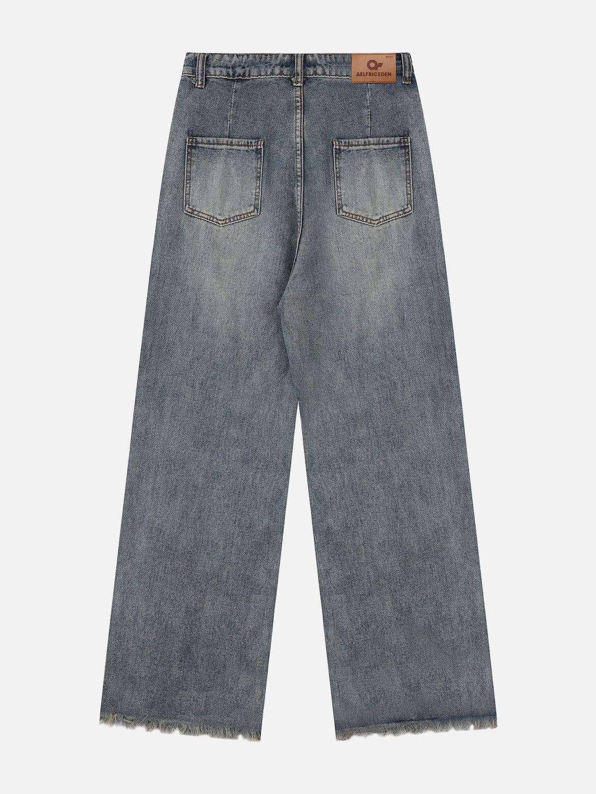 Removable Butterfly Loose Jeans
