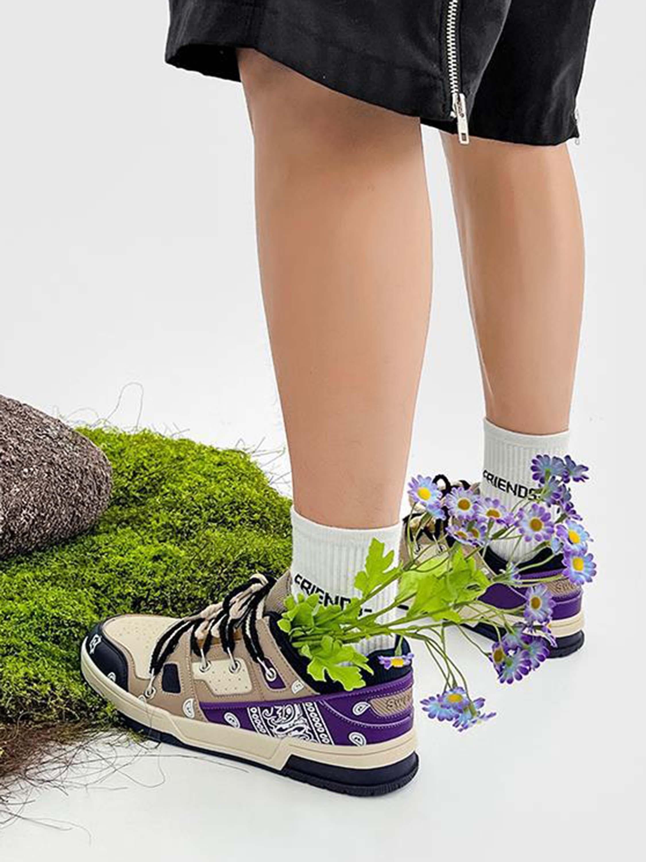 Retro Cashew Flower Board Casual Shoes