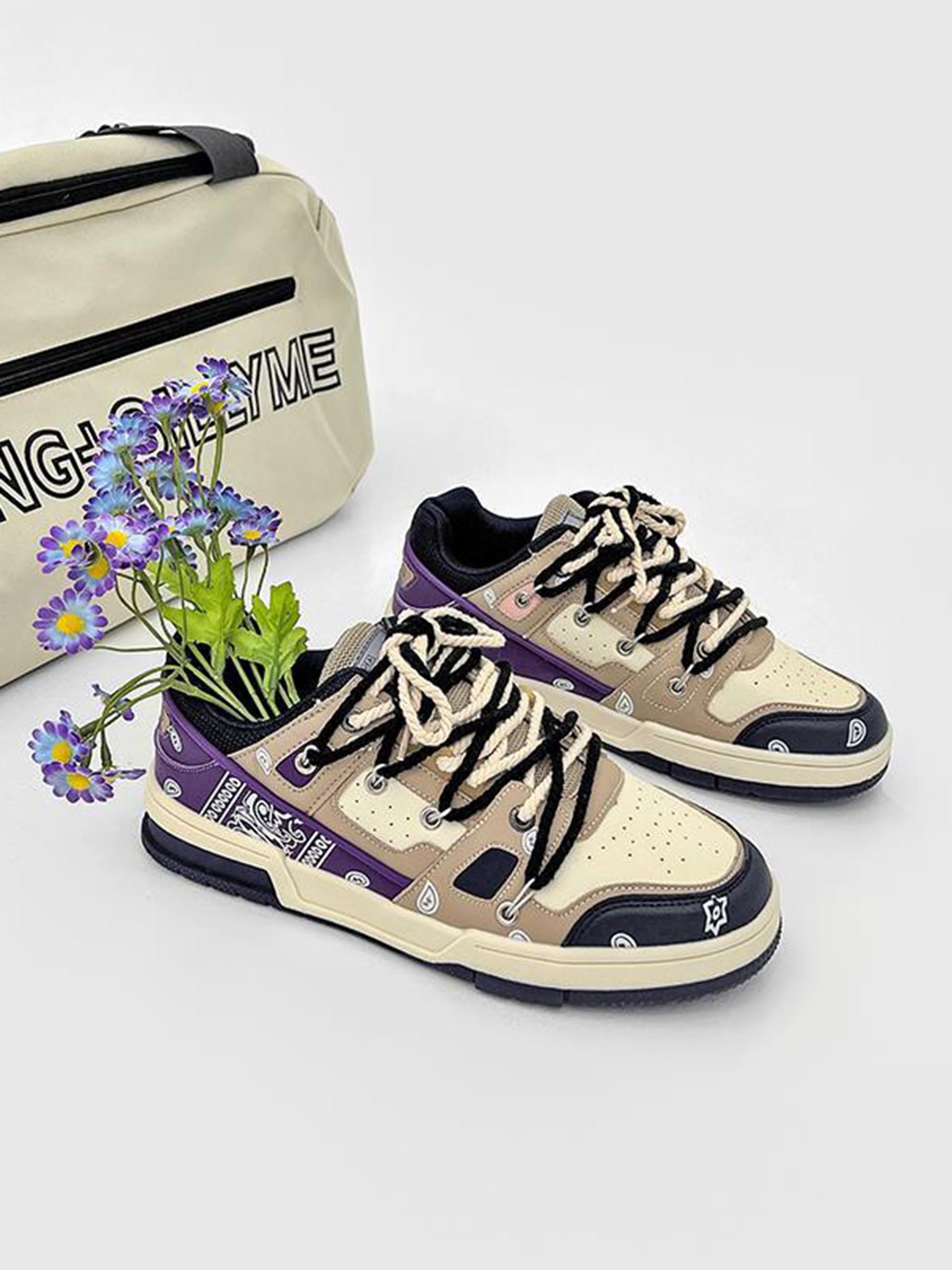 Retro Cashew Flower Board Casual Shoes