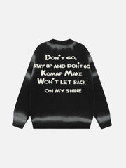 Retro character YEAH! sweater