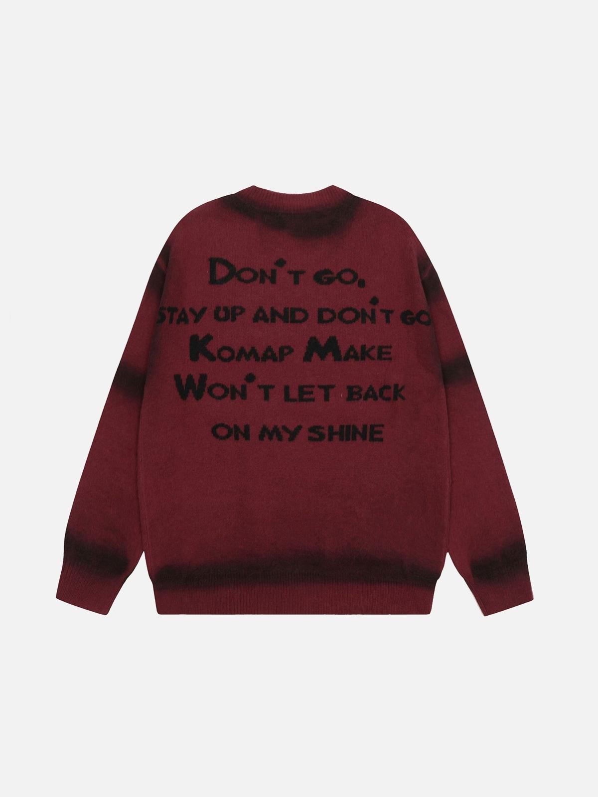 Retro character YEAH! sweater
