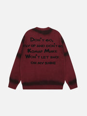 Retro character YEAH! sweater