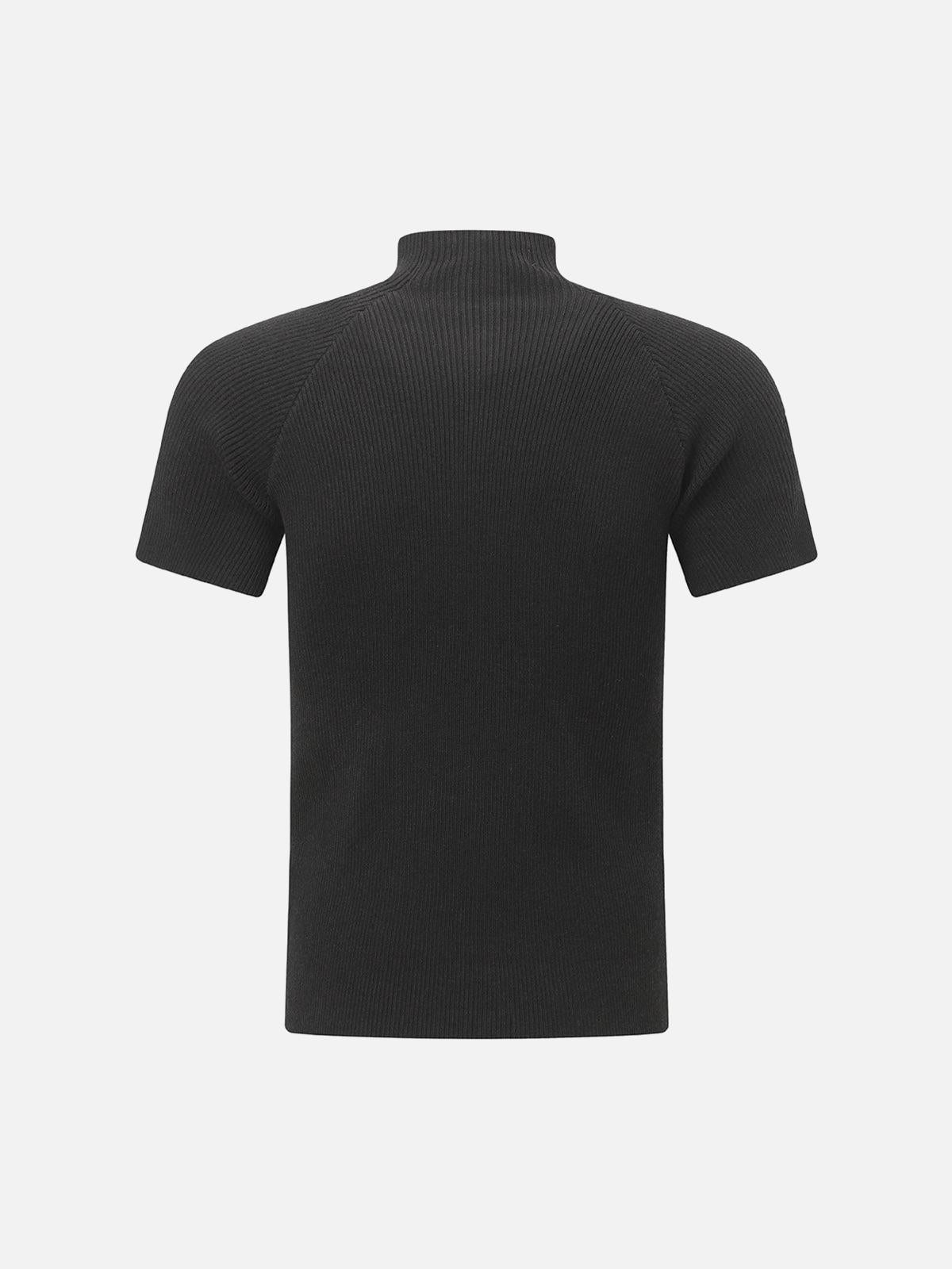Retro Cleanfit Quarter Zip- Up T-Shirt