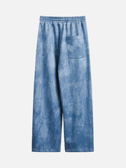 Retro Contrast Suede Track Pants