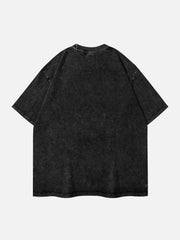 Retro Creative Letter Finger T-Shirt