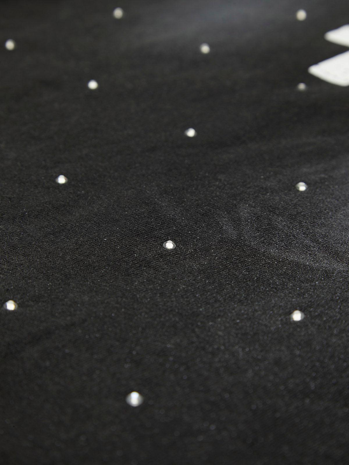 Retro Crystal Letter T-Shirt