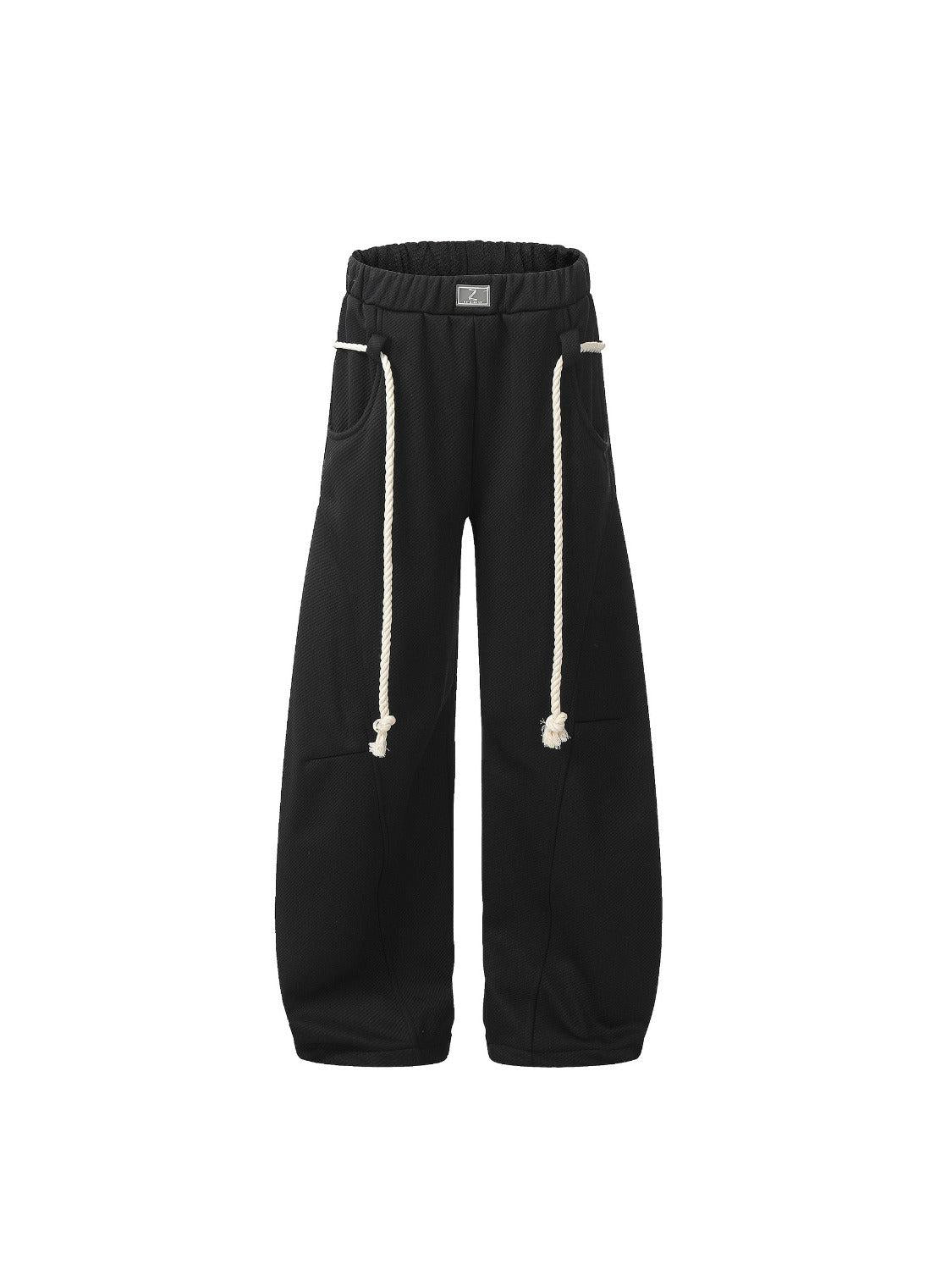 Retro Curved Drape Sweatpants