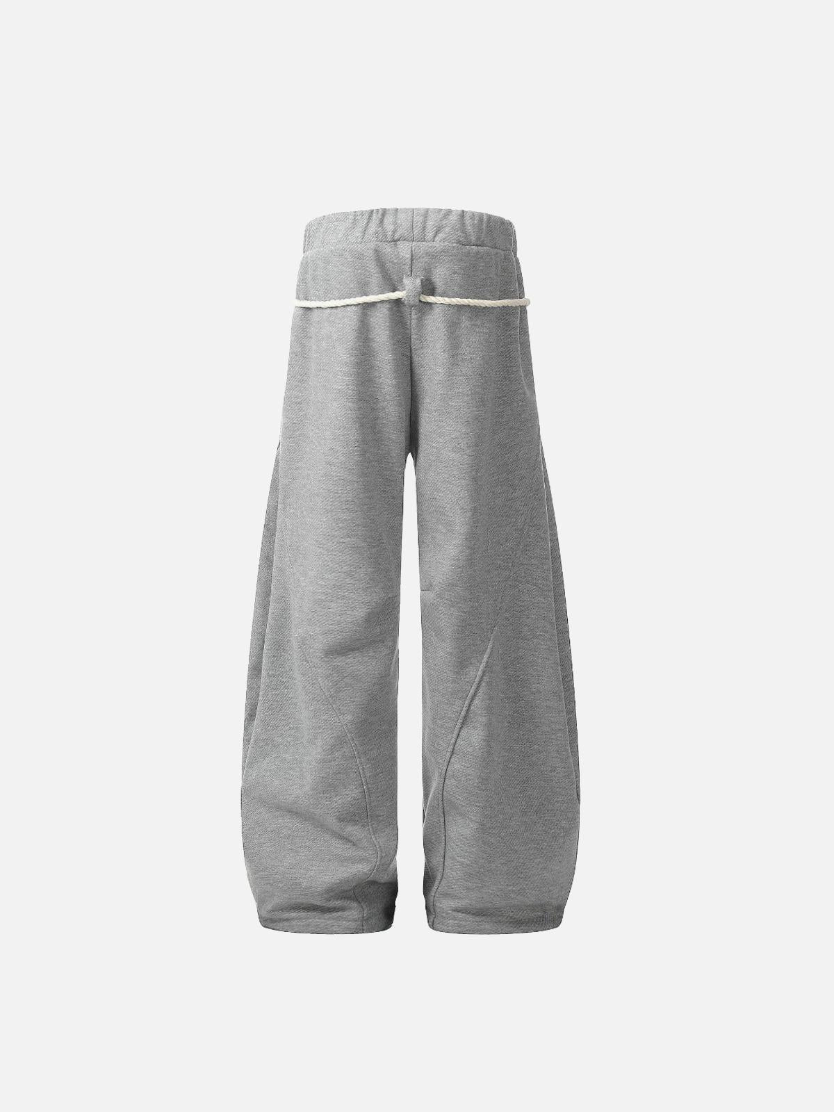 Retro Curved Drape Sweatpants