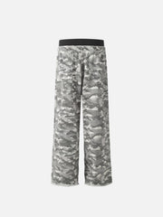 Retro Fake Two-Piece Camouflage Pants