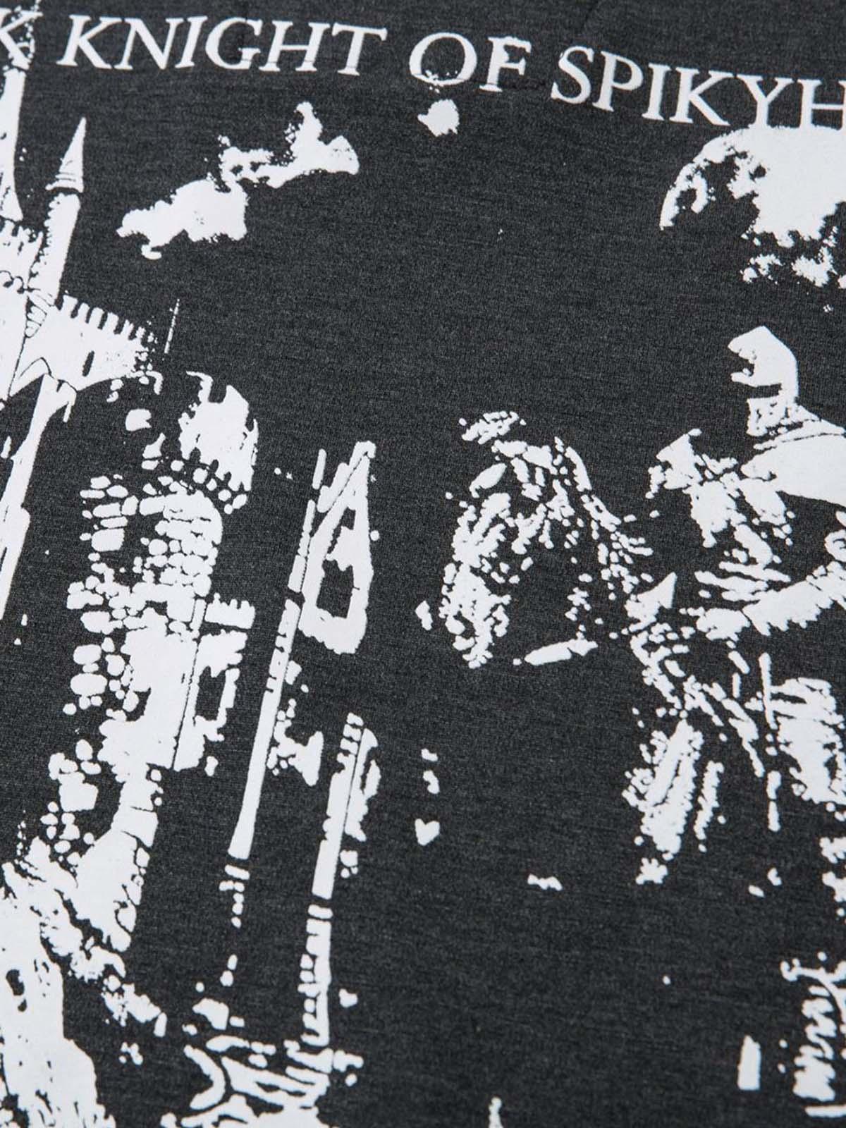 Retro Faux Two-Piece Print T-Shirt
