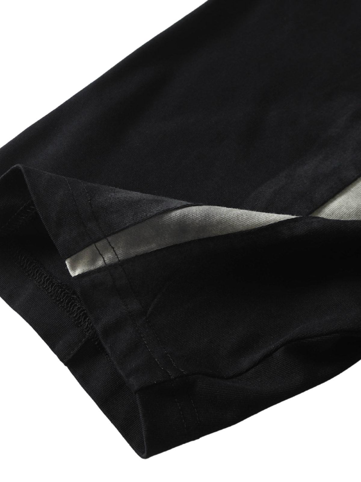 Retro Functional Patchwork Dirty Dyed T-Shirt
