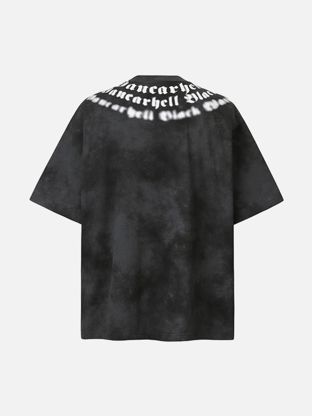Retro Gradient Crew Neck Shirt