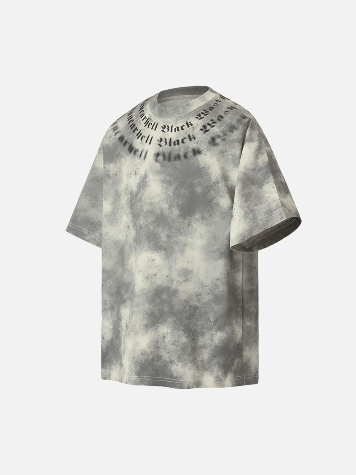 Retro Gradient Crew Neck Shirt