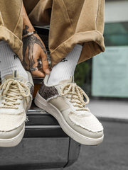 Retro High Street Men's Low Top Skate Casual Shoes