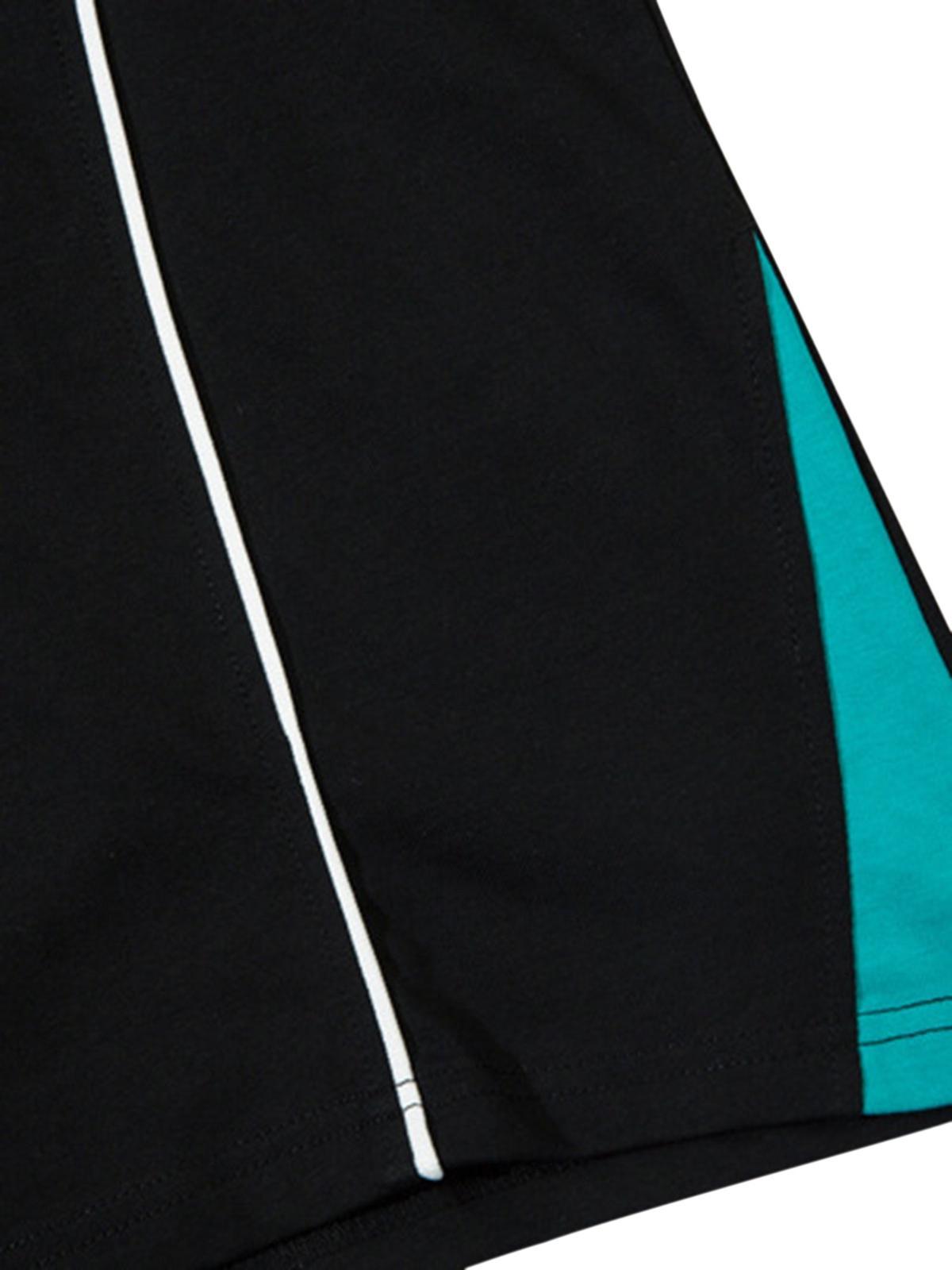 Retro Hip-Hop Line Basketball T-Shirt