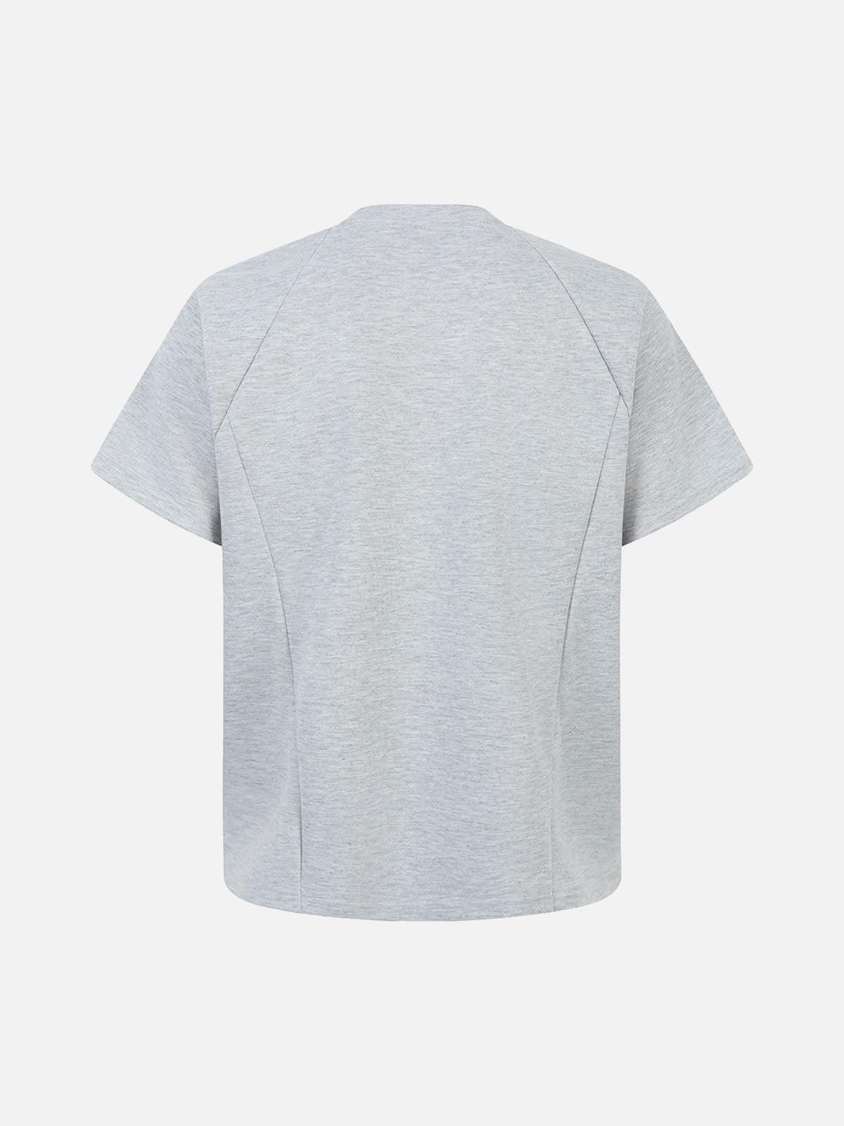 Retro Loose-Leaf Flyer Cleanfit Structure T-Shirt