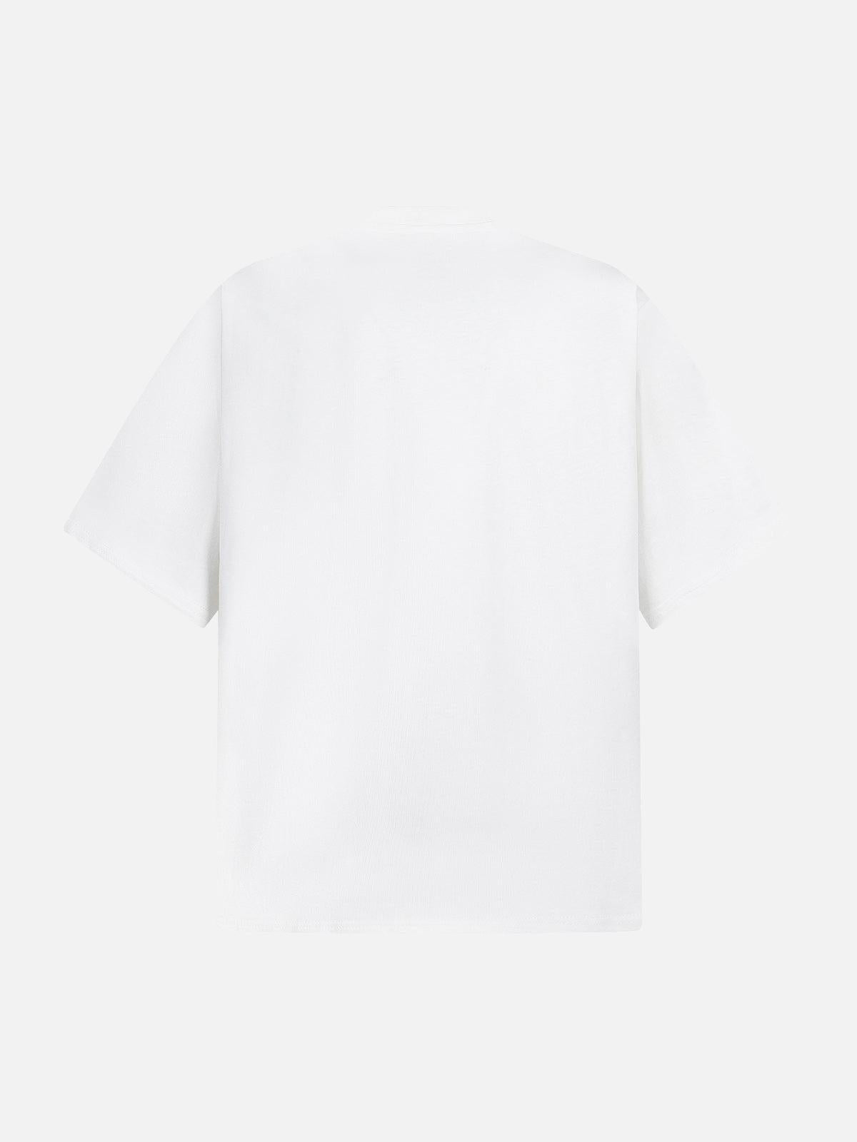 Retro Oil Painting Print T-Shirt