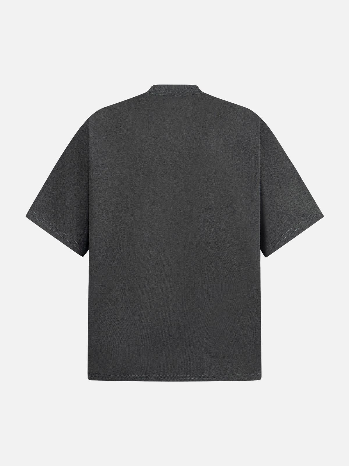 Retro Oil Painting Print T-Shirt