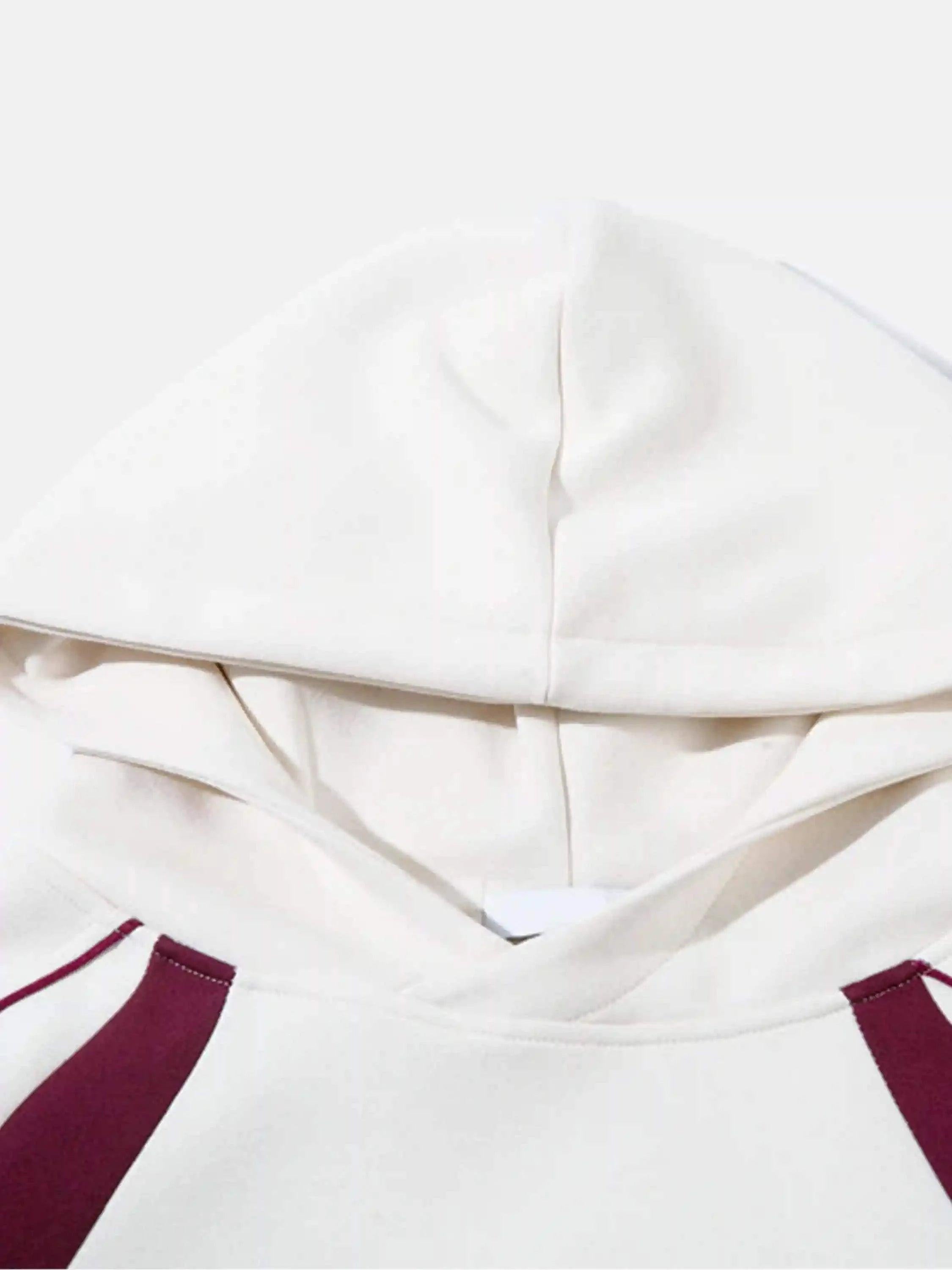 Retro Patchwork Hip-Hop Hoodie