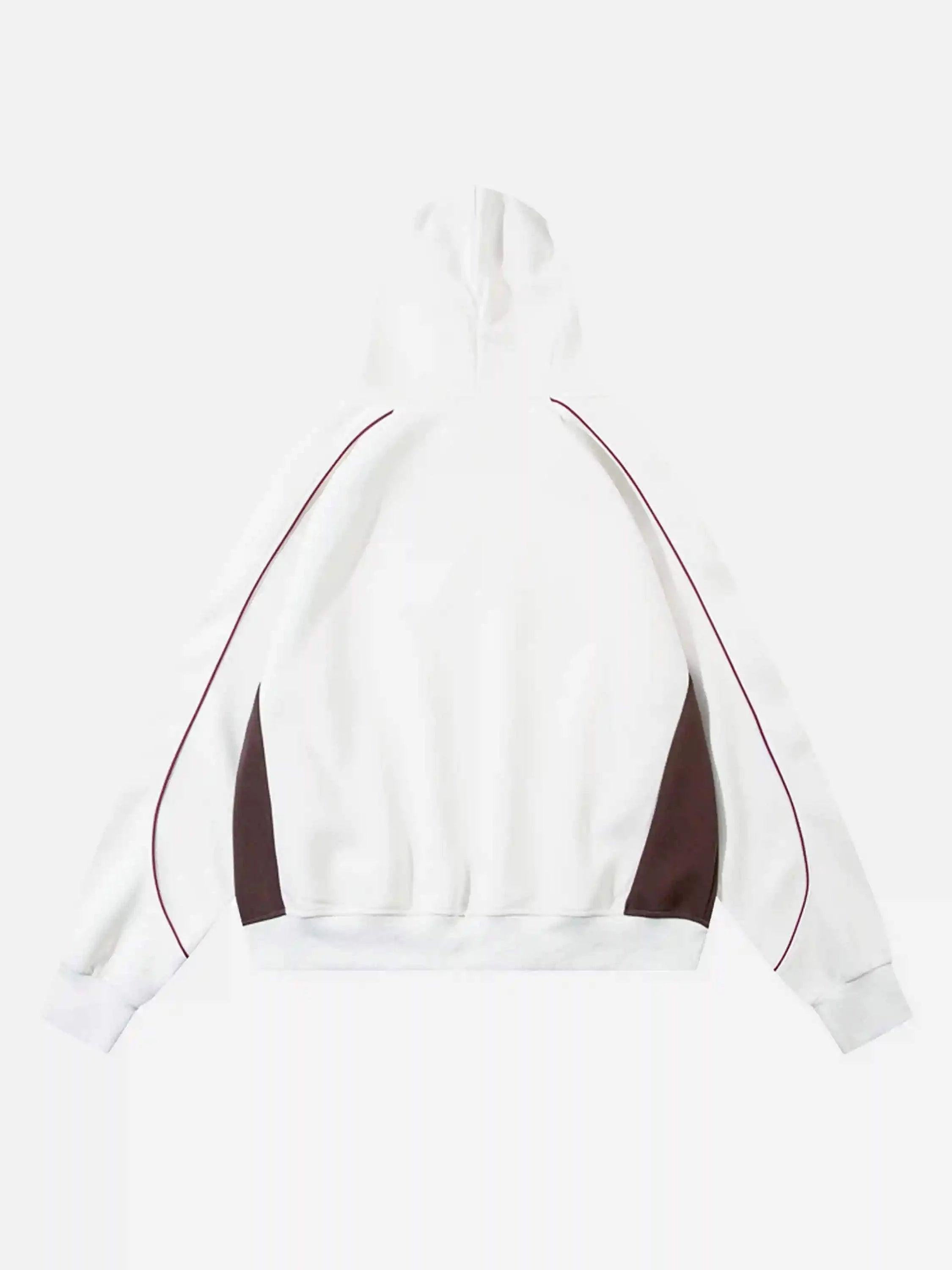 Retro Patchwork Hip-Hop Hoodie