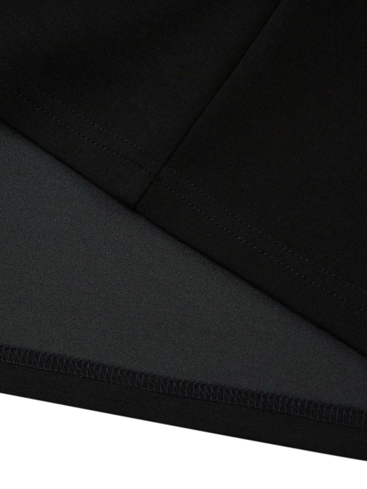 Retro Rivet Pleated Functional T-Shirt