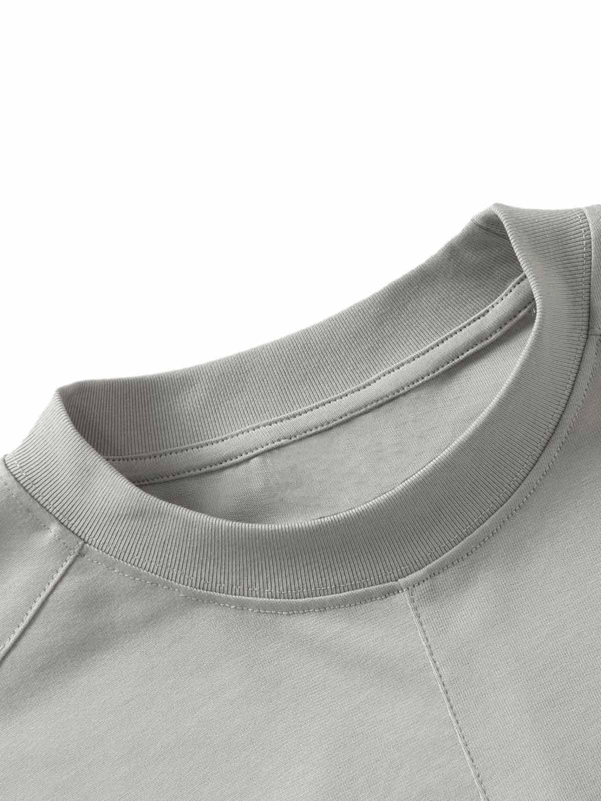 Retro Washed Deconstruction Functional Pocket T-Shirt