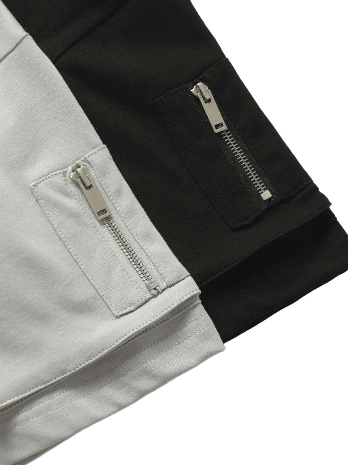 Retro Washed Deconstruction Functional Pocket T-Shirt