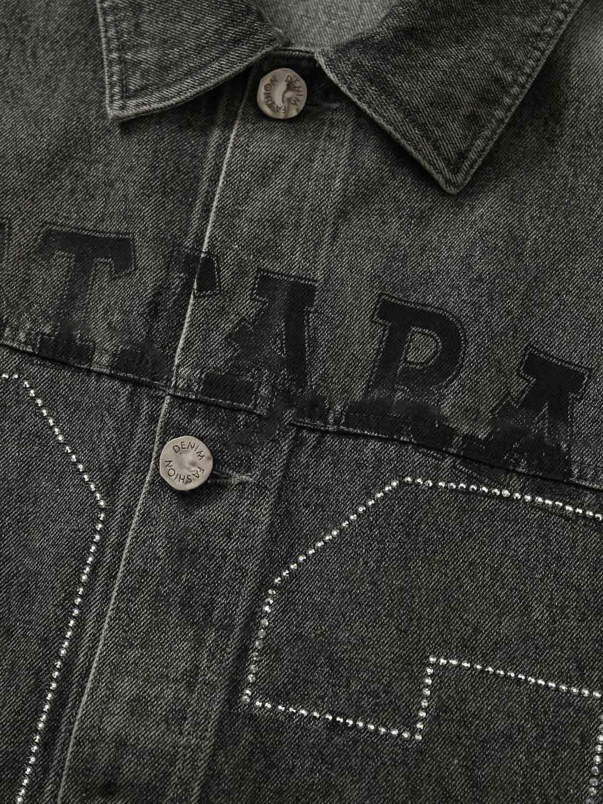 Retro Wasteland Rivet Denim Vest