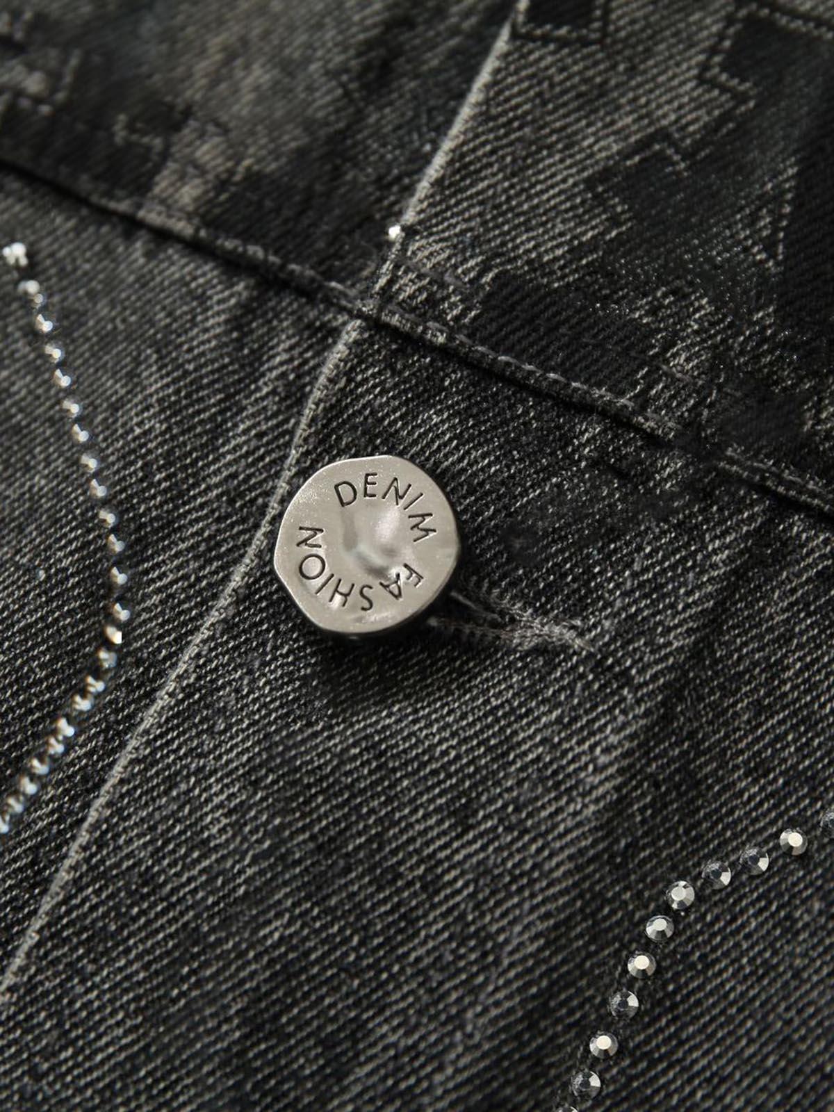 Retro Wasteland Rivet Denim Vest